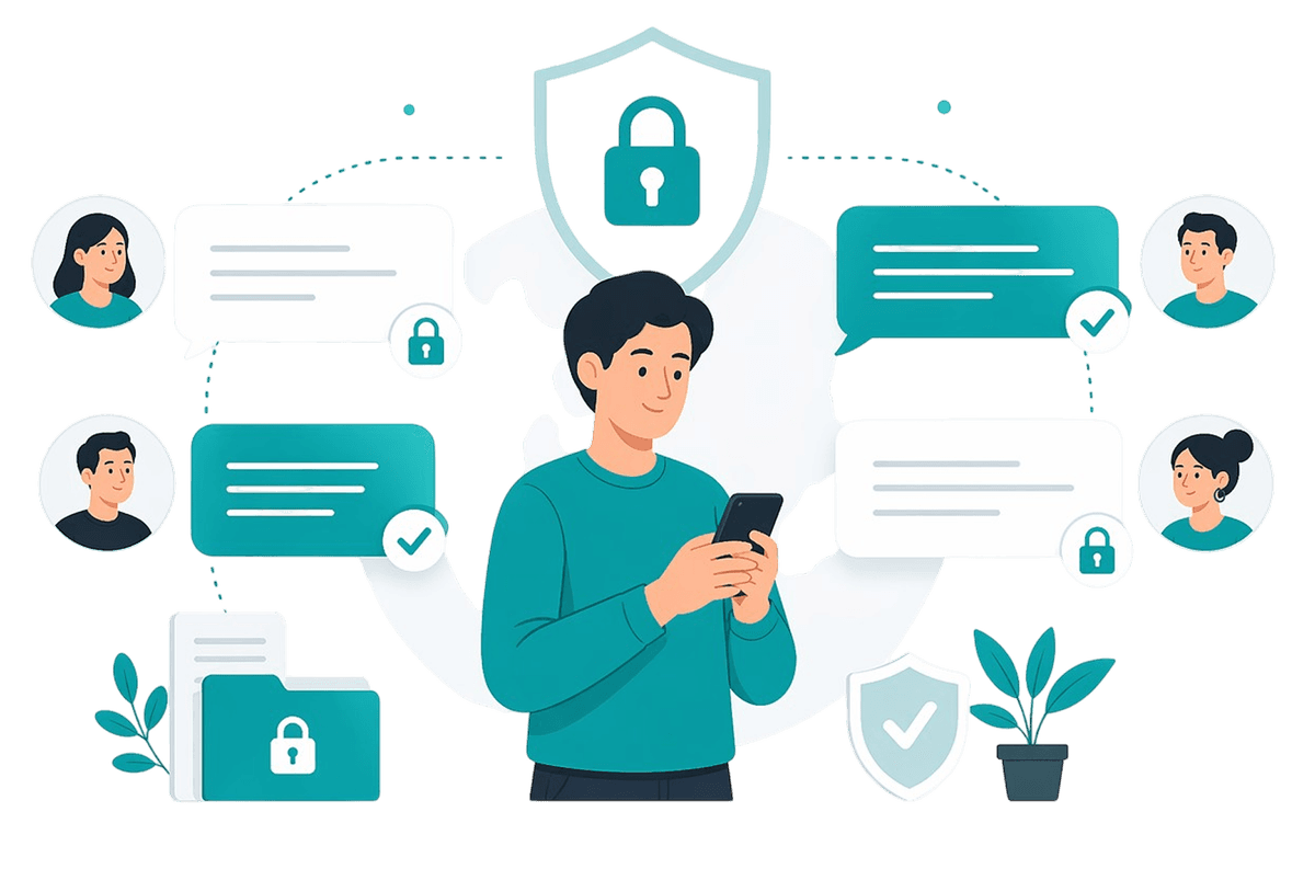 Send and receive money via chat