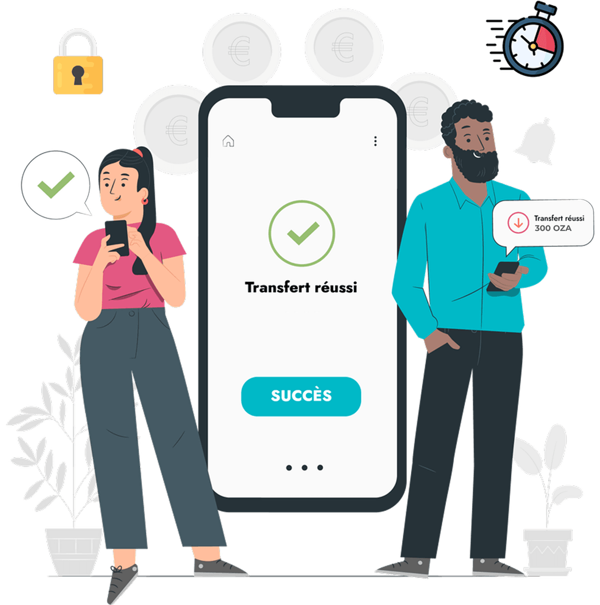 Fast transactions illustration